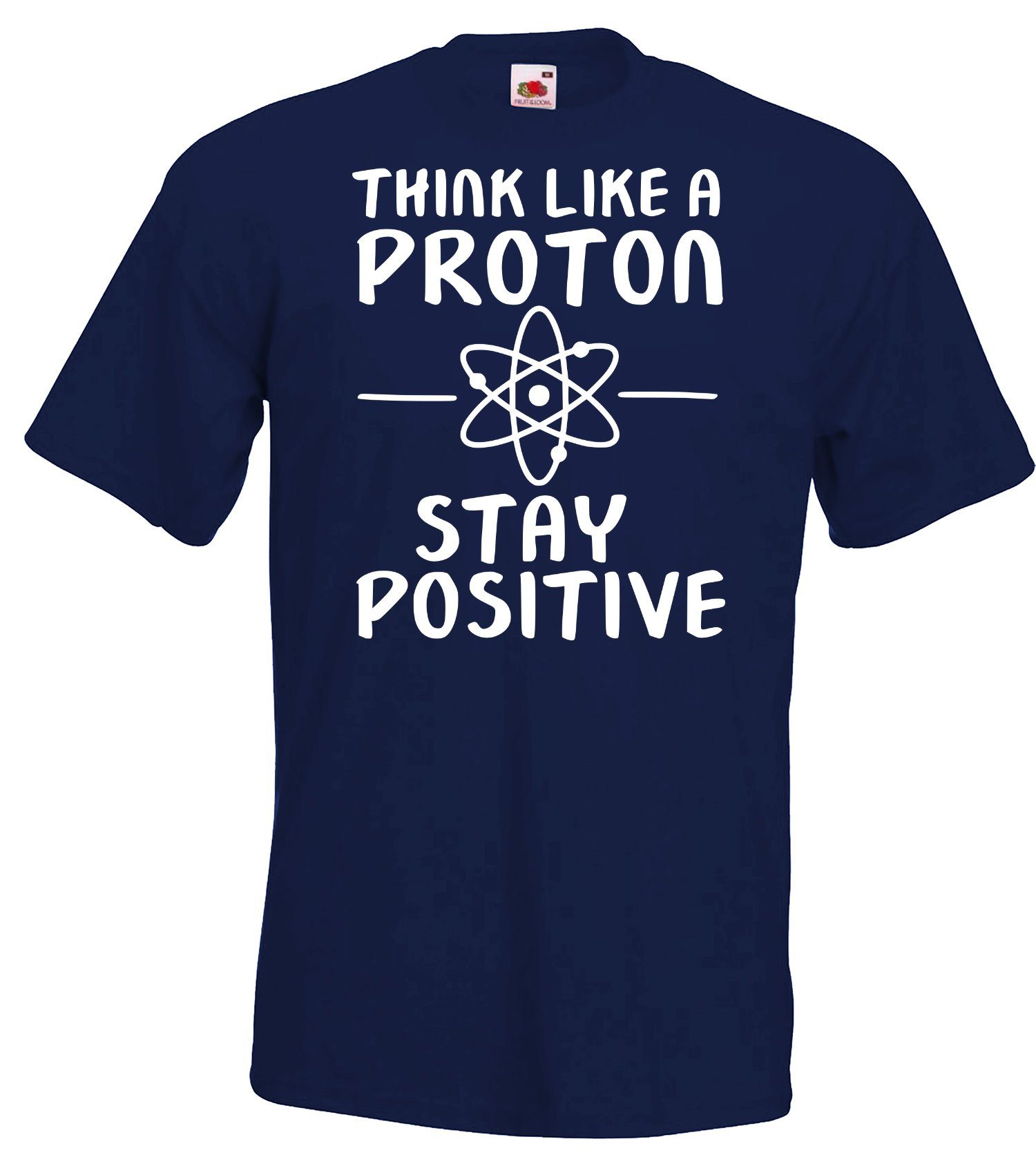 Youth Designz T-Shirt Proton Herren T-Shirt mit trendigem Frontprint Navyblau