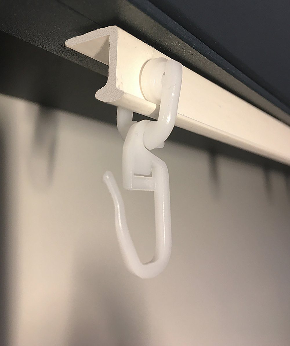 nodeko Gardinenröllchen Gardinenrolle mit Faltenhaken für T-Schienen, Gardi günstig online kaufen