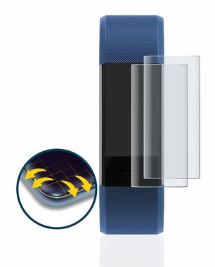 BROTECT Full-Screen Schutzfolie für Antimi Fitness Tracker, Displayschutzfolie, 2 Stück, 3D Curved matt entspiegelt Full-Screen Anti-Reflex