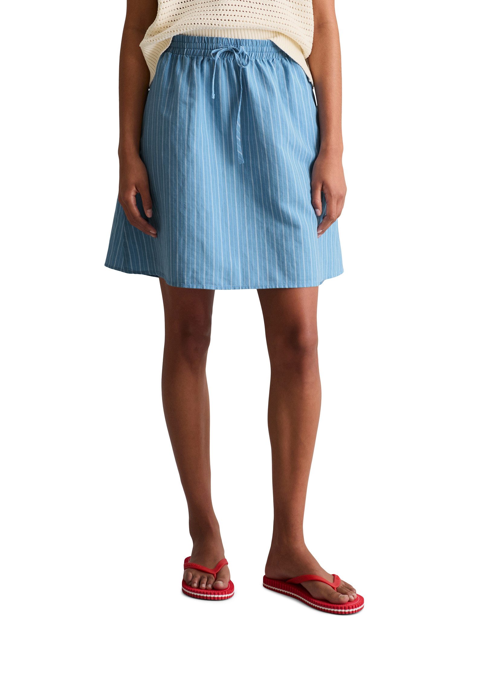 Marc O'Polo DENIM Webrock aus Leinen-Baumwoll-Mix