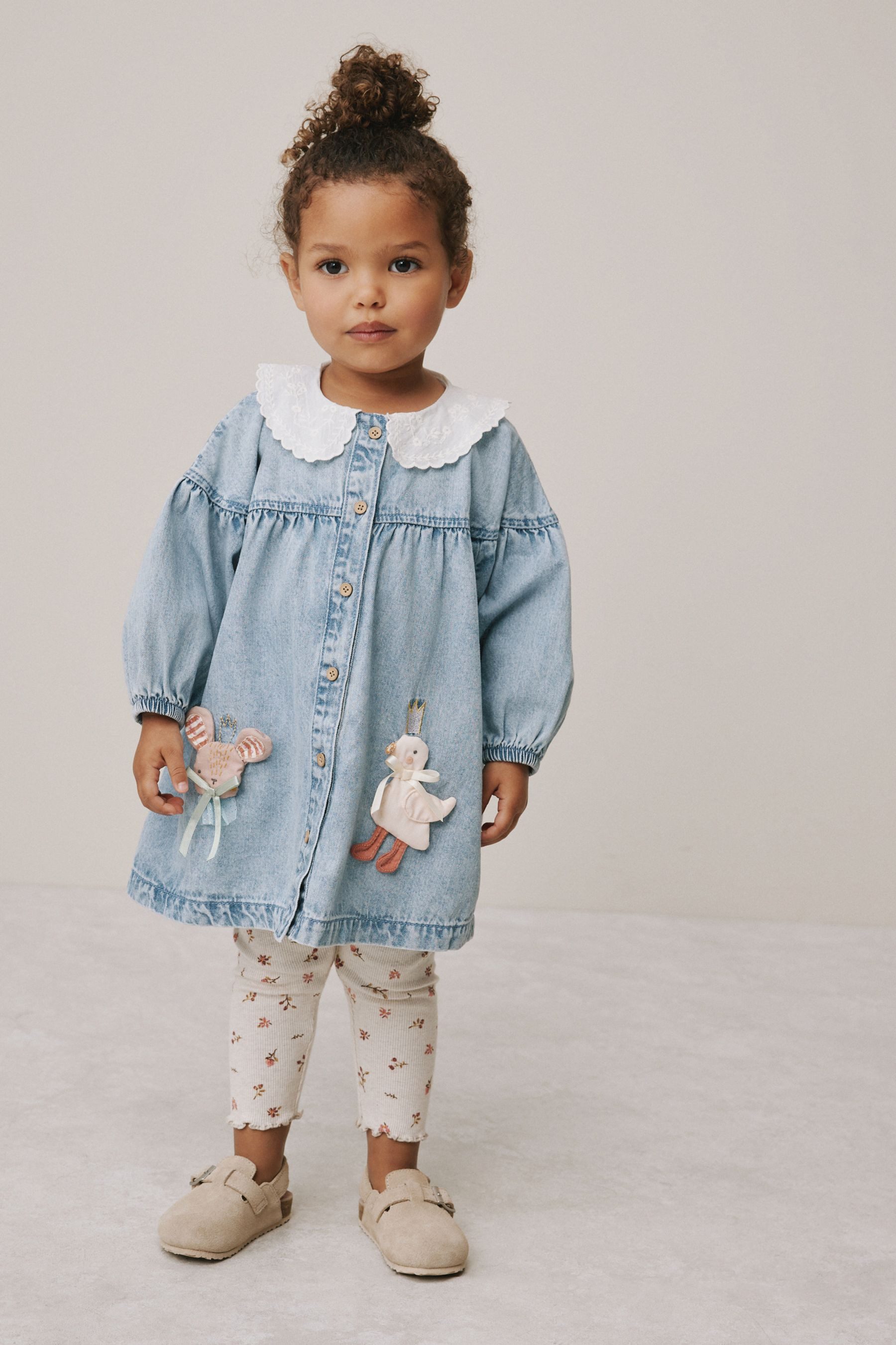 Next Kleid & Leggings Hemdkleid und Leggings, Set (2-tlg)