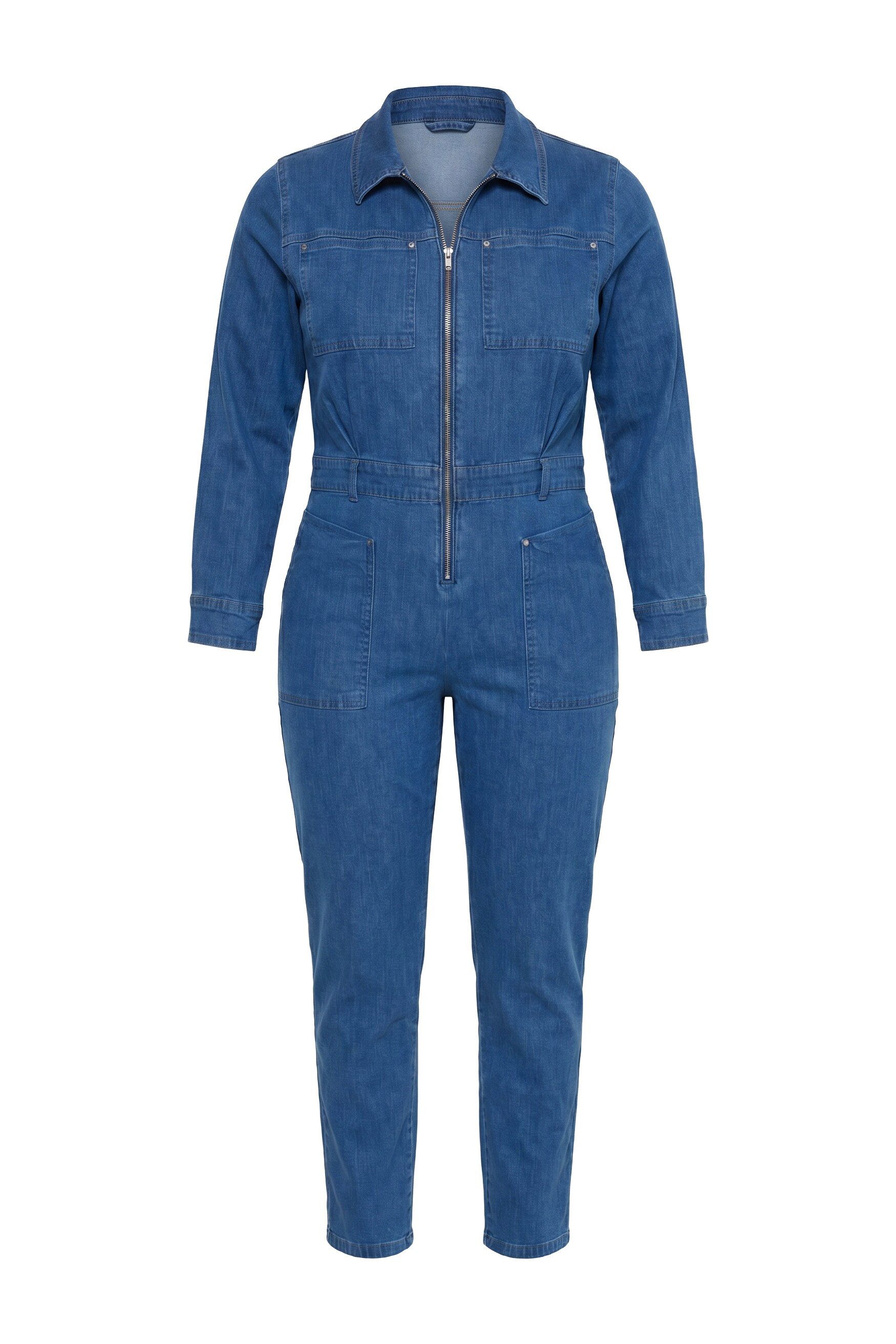 Ulla Popken Regular-fit-Jeans Jeans-Jumpsuit