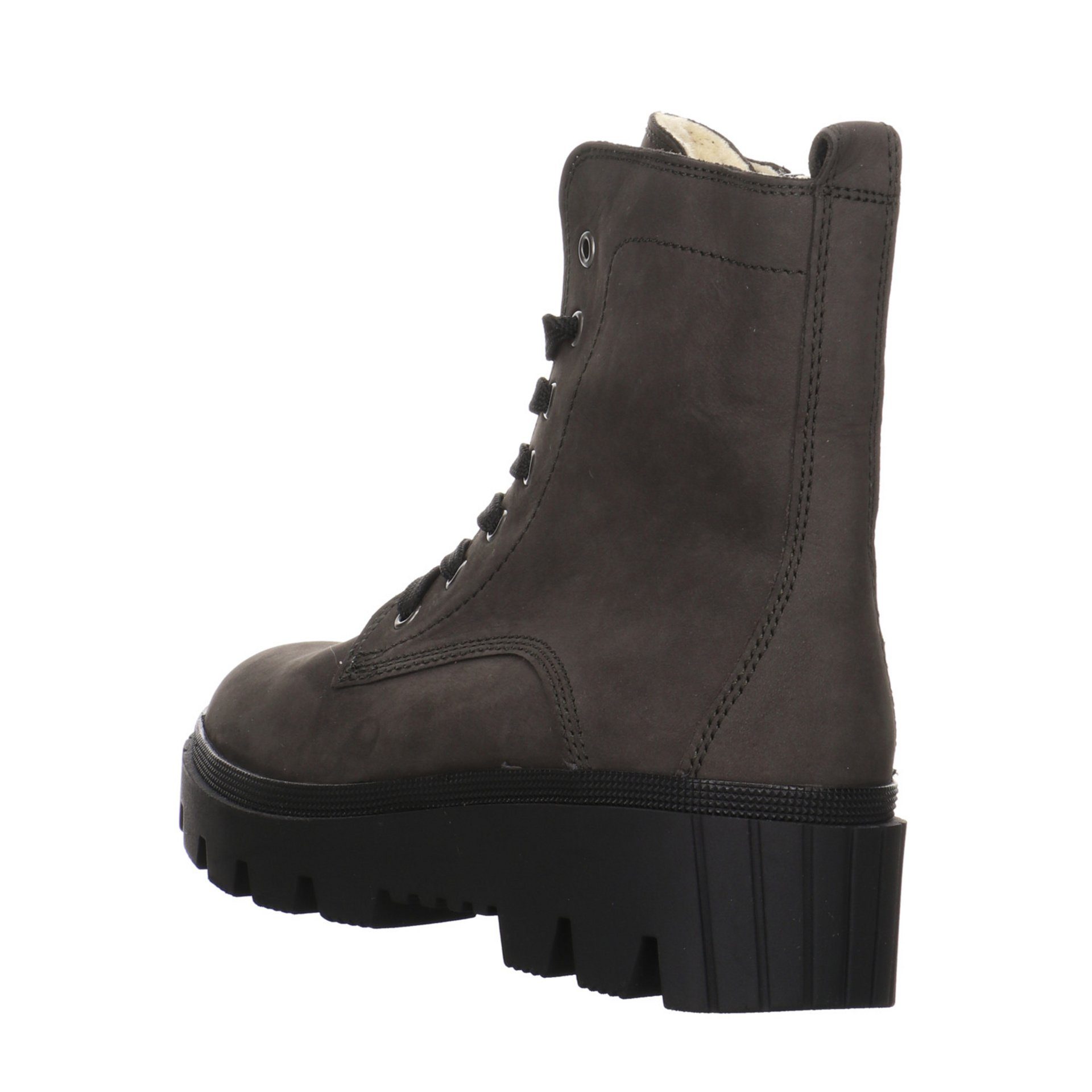 uni Schnürboots (pepper) Nubukleder / 79 Nubukleder Schnürstiefel Grau Gabor