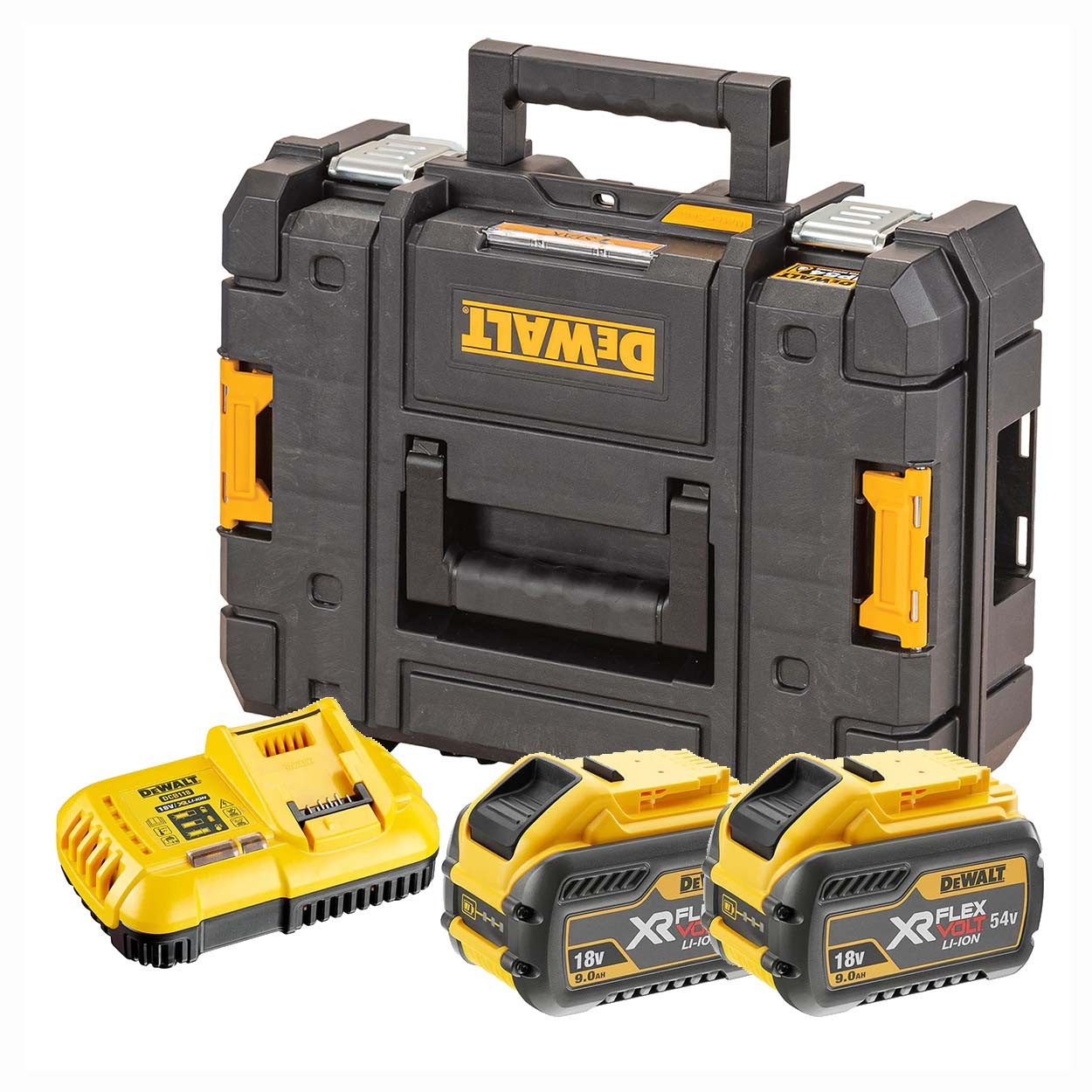 DeWalt DCB118X2T-QW Flexvolt Starter-Set 2x 9,0 Ah Akku Akku-Set (18 V)