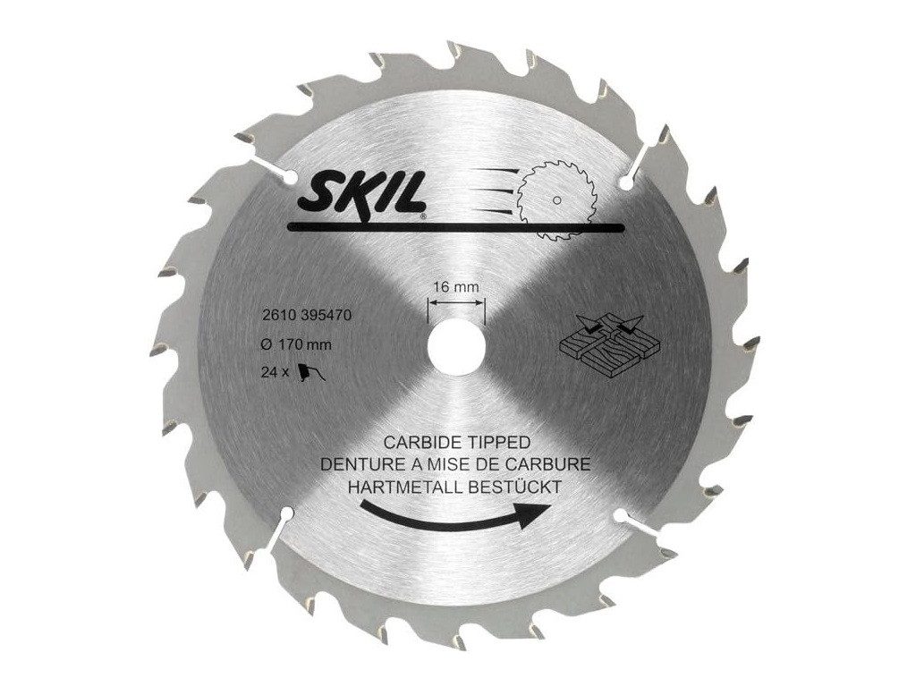 SKIL Sägeblatt SKIL Hartmetall Sägeblatt¸ 170mm 24 Zähne, Werkzeugaufnahme günstig online kaufen