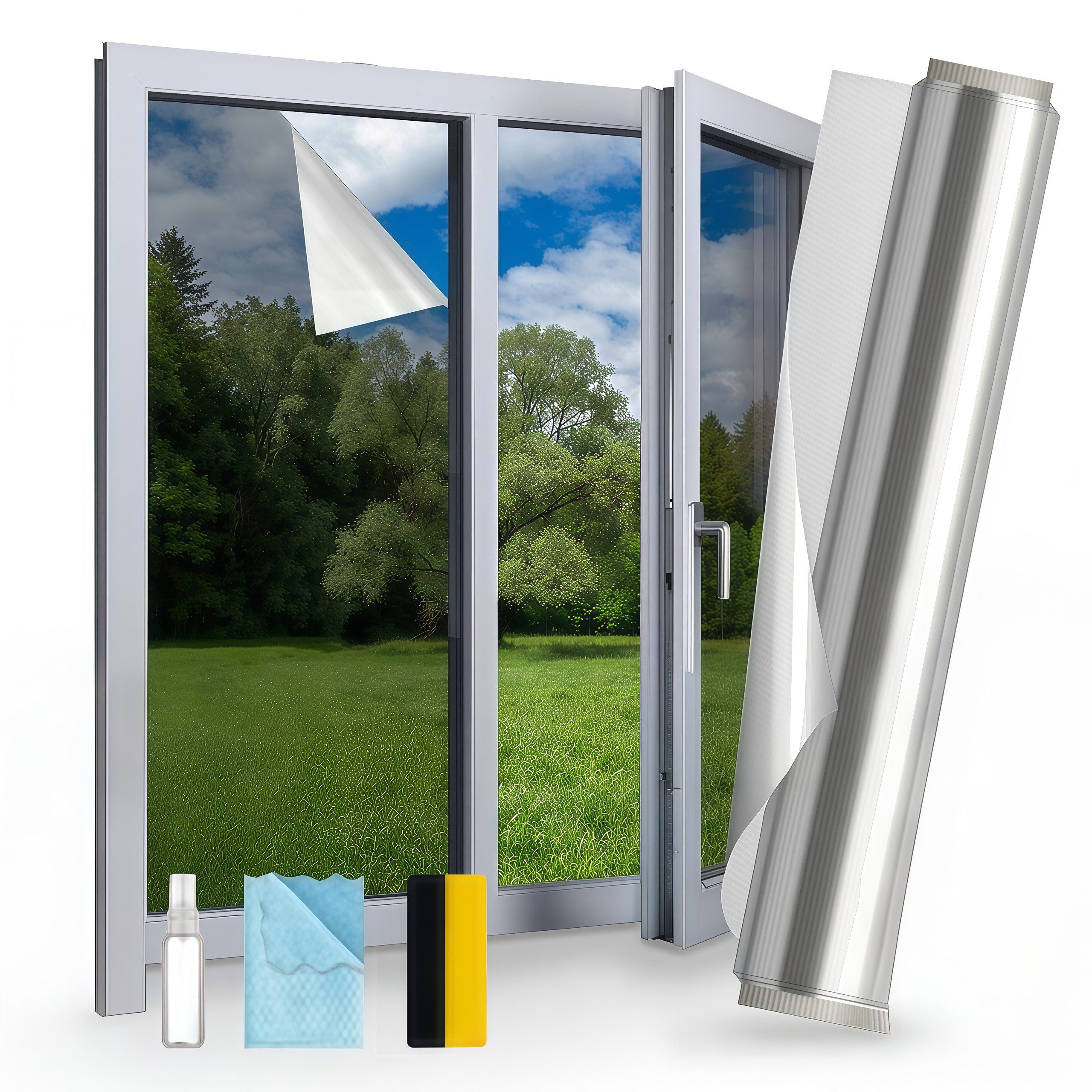 Sonnenschutz-Fensterfolie Statische Sonnenschutzfolie 45 cm× 2 m für Fenster