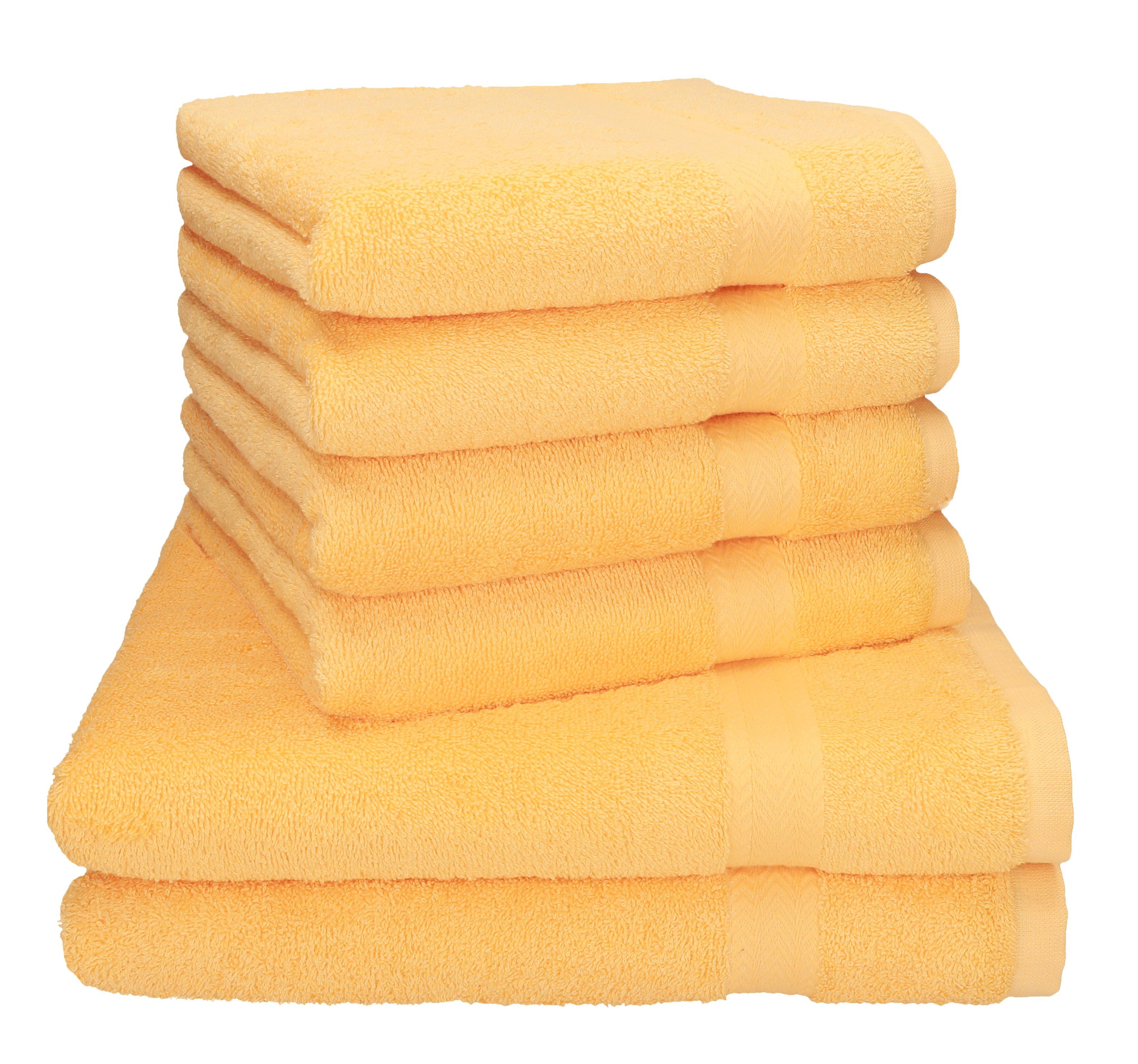 Betz Handtuch Set Betz PREMIUM Handtuch-Set -6 teiliges Handtücher-Set-100% Baumwolle, 100% Baumwolle, (6-tlg) honiggelb | Handtuch-Sets
