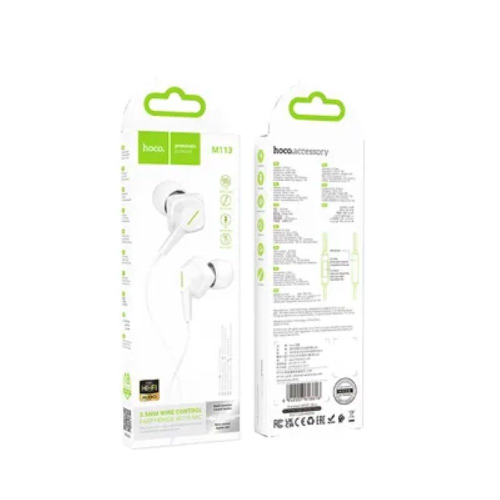 hoco. Kabelgebunden mit Mikrofon kompatibel mit iPhone 1,2 m In-Ear-Kopfhörer