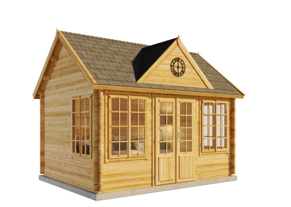 Thumbnail - Alpholz Gartenhaus CLOCKHOUSE® 70 Royal ISO, BxT: 454x340 cm
