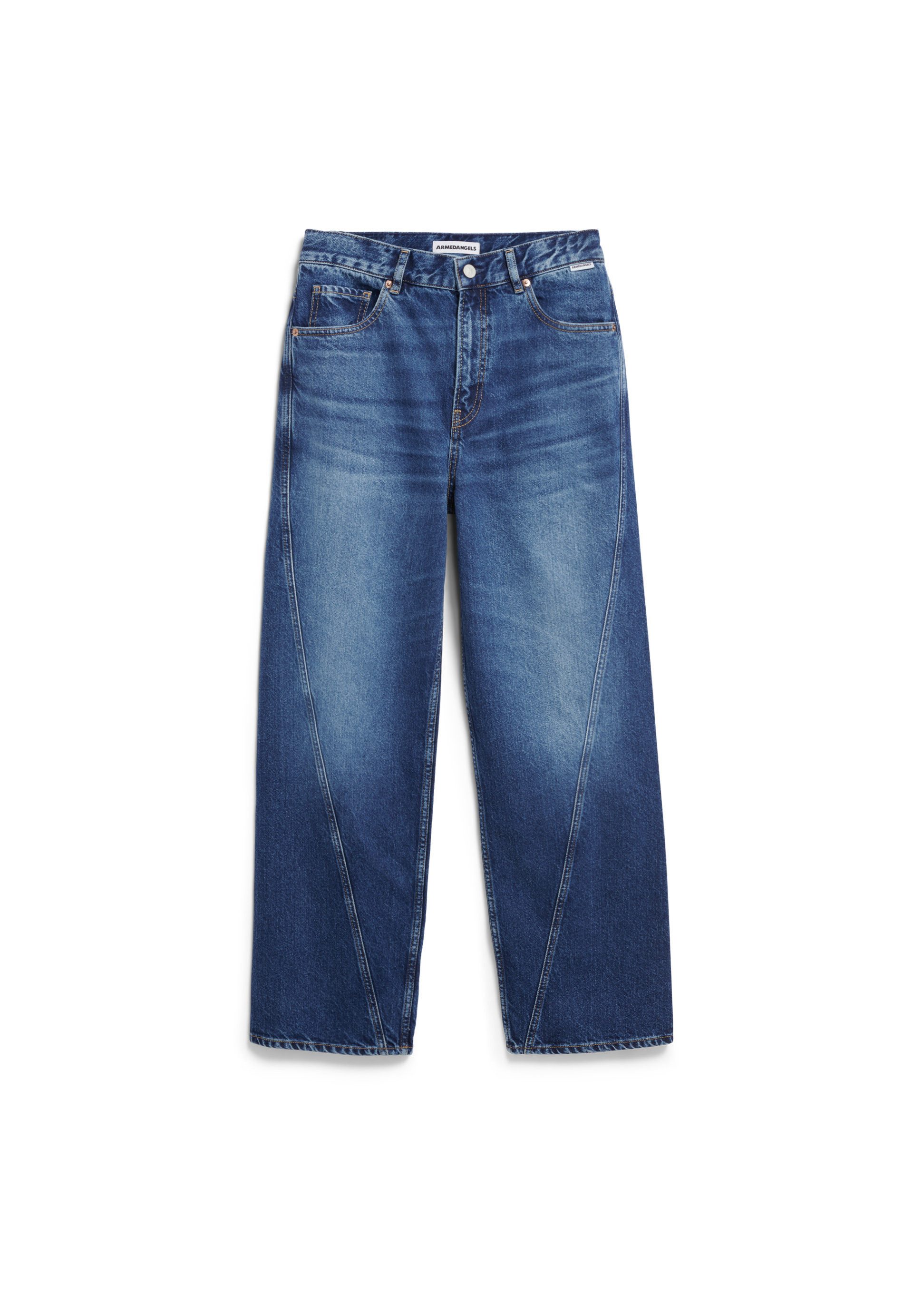Boyfriend-Jeans HAAYI Wide Leg Low Waist aus recycelter Baumwolle