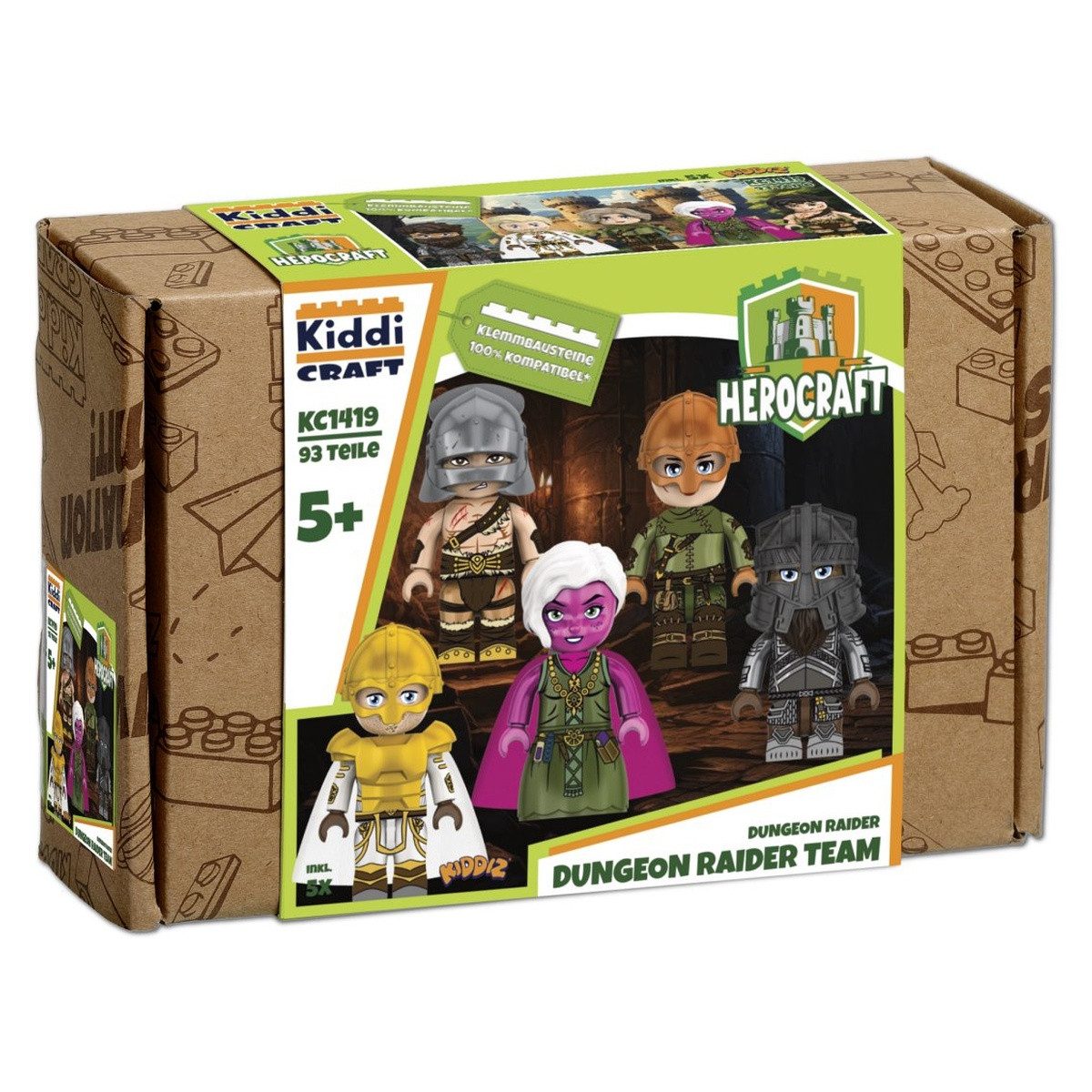 Wisam Kiddicraft KC1419 Kiddiz Figuren-Pack: Dungeon Raider Spielbausteine