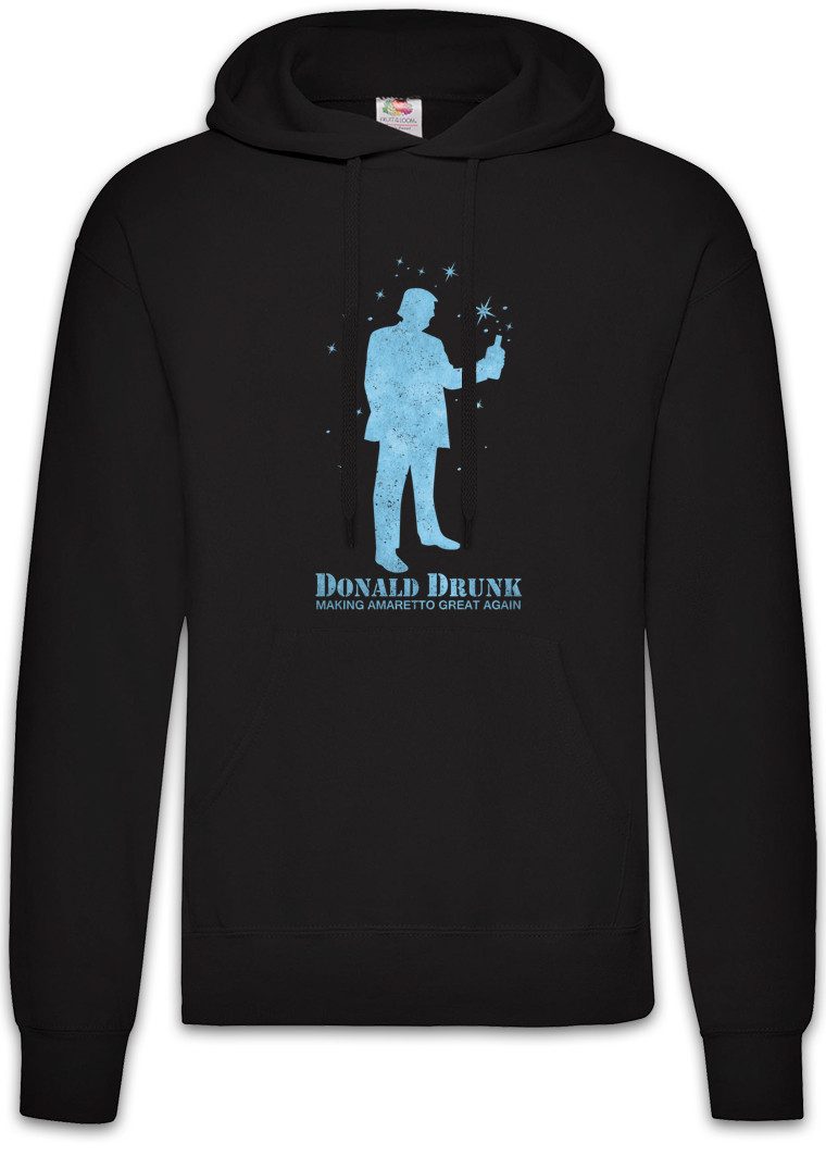 Hoodie Donald Drunk Herren Hoodie Besoffen Karneval Fasching Kostüm