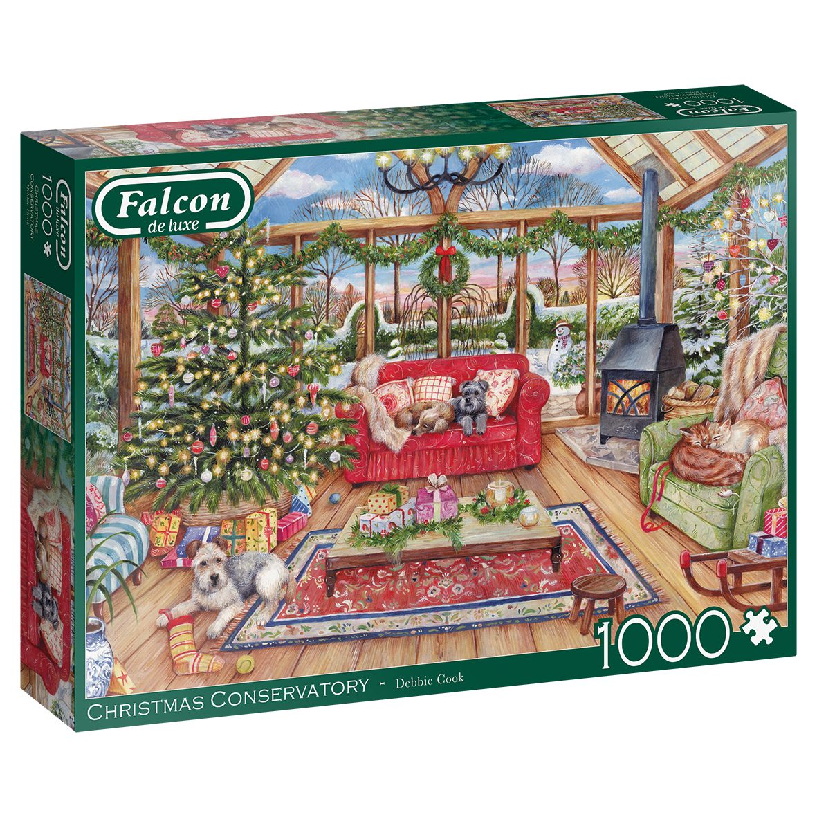 Jumbo Spiele Puzzle Weihnachtskonservatorium 1000 Teile Puzzle, 1000 Puzzleteile, Made in Europe