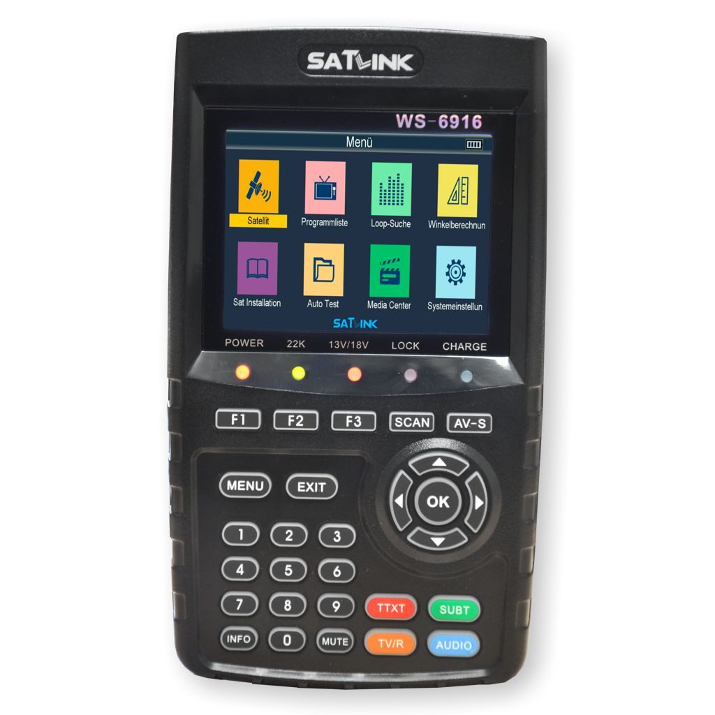 Satlink Satfinder WS 6916 Sat Messgerät, für DVB-S/S2 (SAT HDTV)