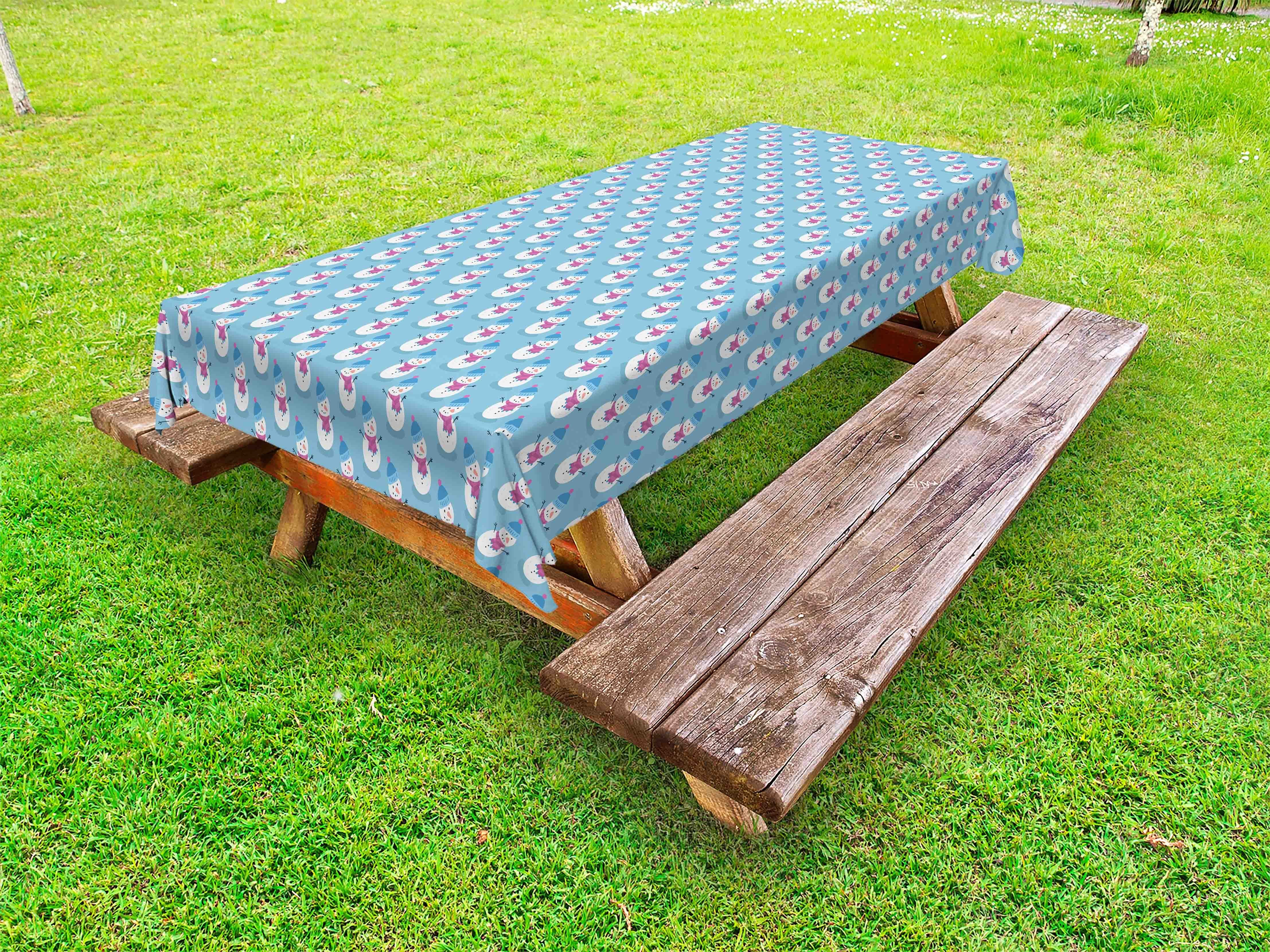 dekorative Schal Weihnachten Neujahr Abakuhaus Picknick-Tischdecke, Tischdecke waschbare Winter