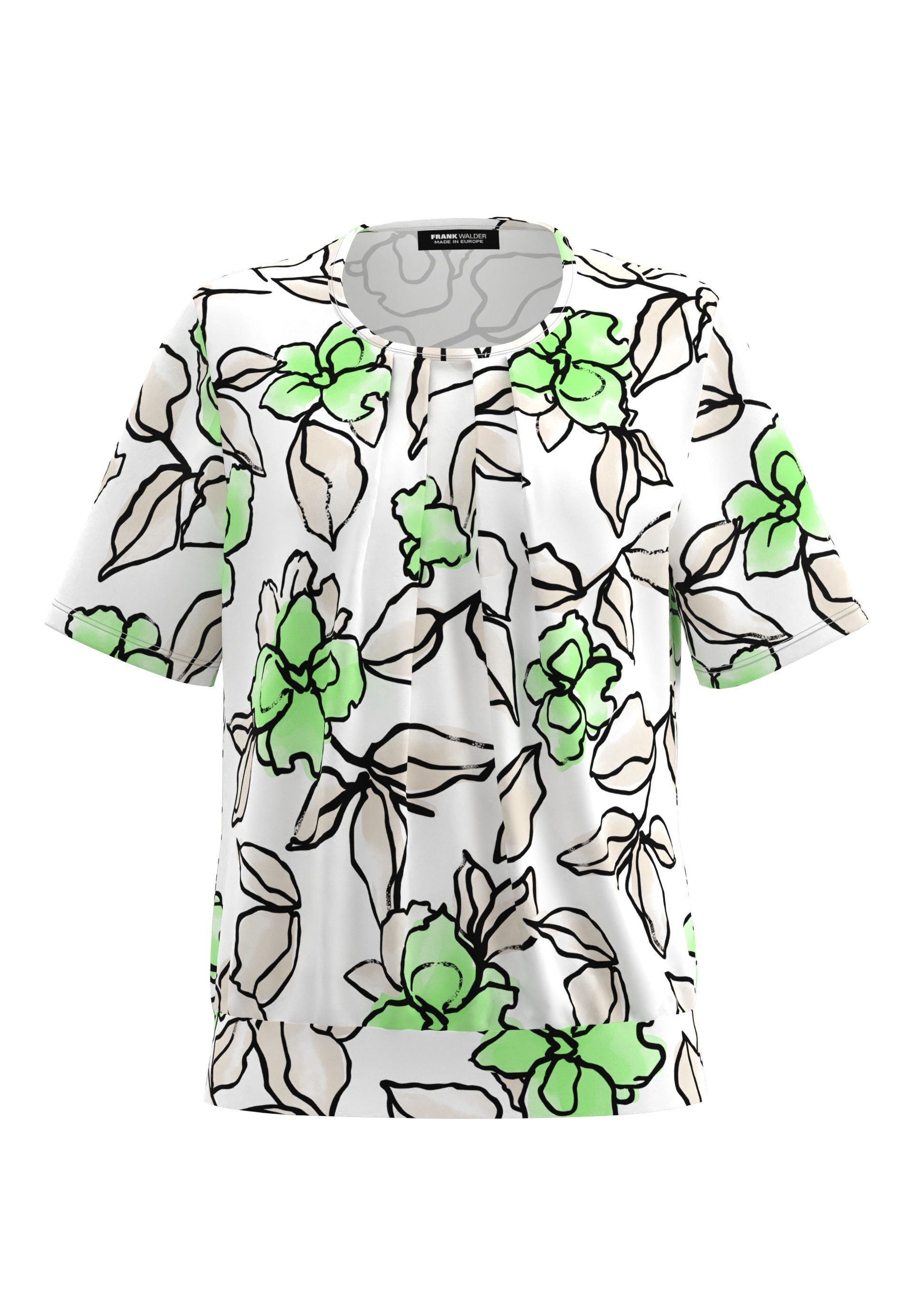 FRANK WALDER Blusenshirt mit zarter Falte