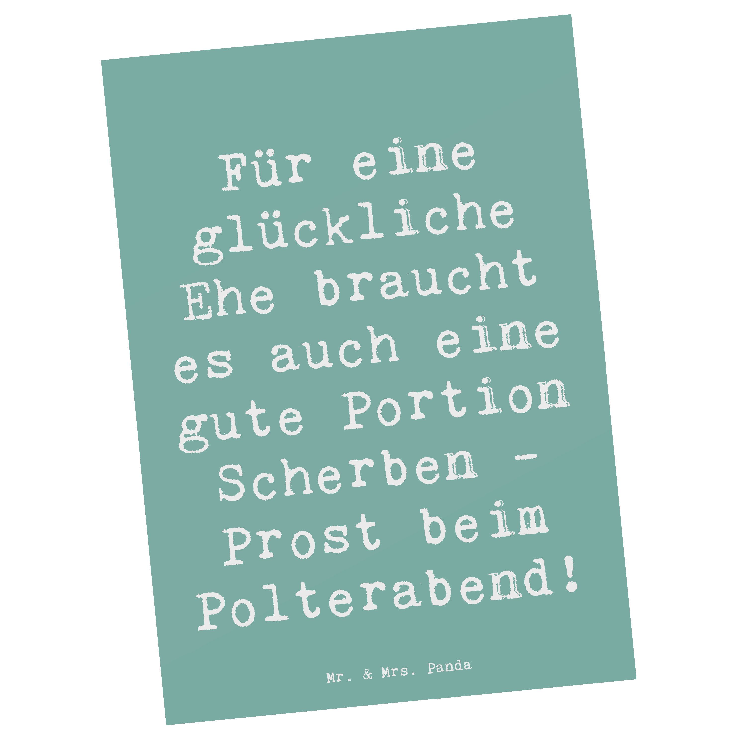 Postkarte Scherben Polterabend - Meeresbrise - Geschenk, Hochzeit, Einladung Ge