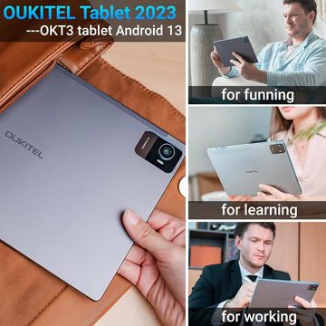 OUKITEL 15 GB RAM 8250mAh FHD Gaming Widevine L1/Octa-Core-Prozessor/BT5.0/GPS Tablet (10,5", 256 GB, Android 13, Dual SIM 4G LTE/5G WIFI, Ultimative Leistung und Konnektivität: Grenzenlose Möglichkeiten)