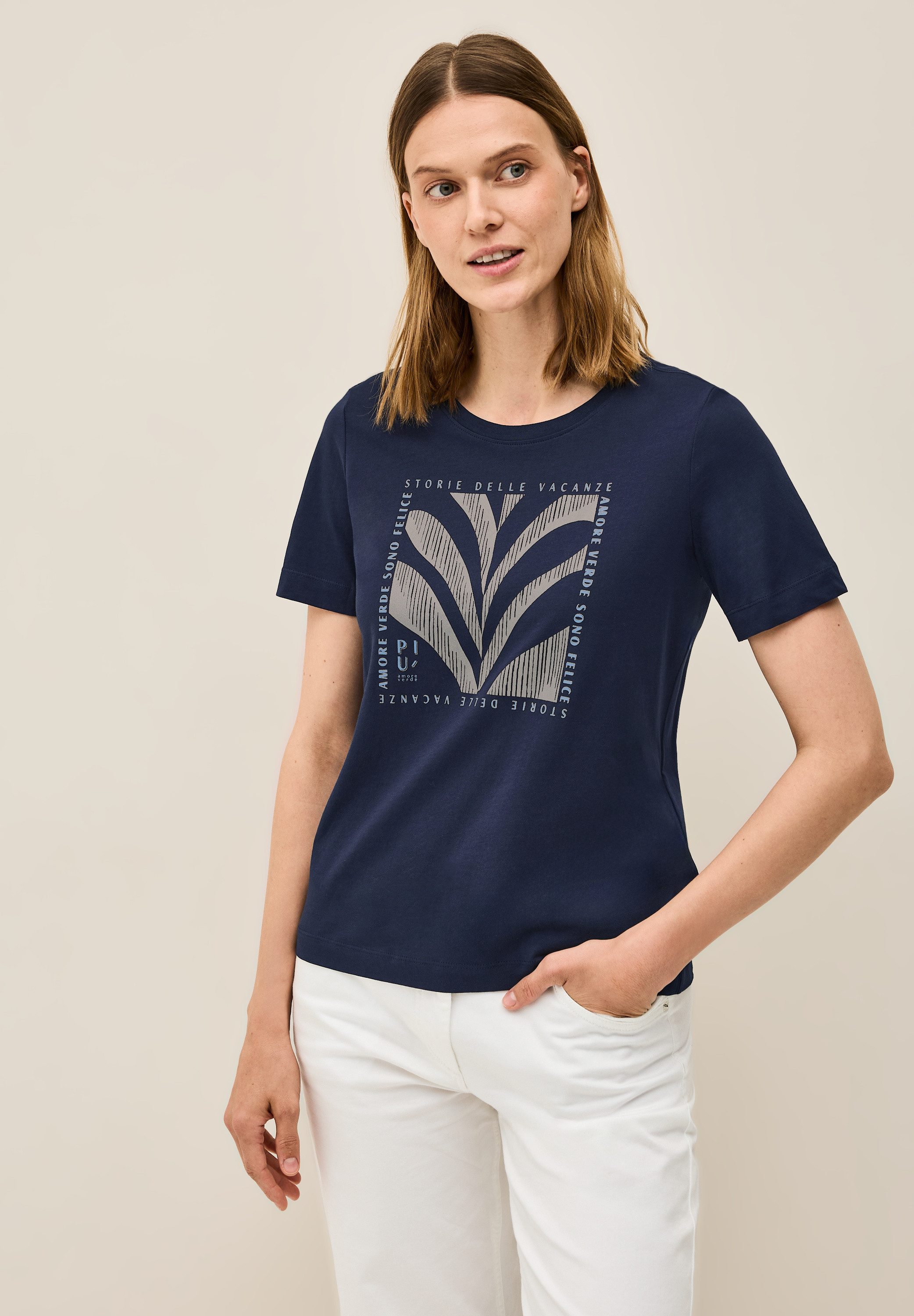 Cecil T-Shirt, aus reiner Baumwolle günstig online kaufen