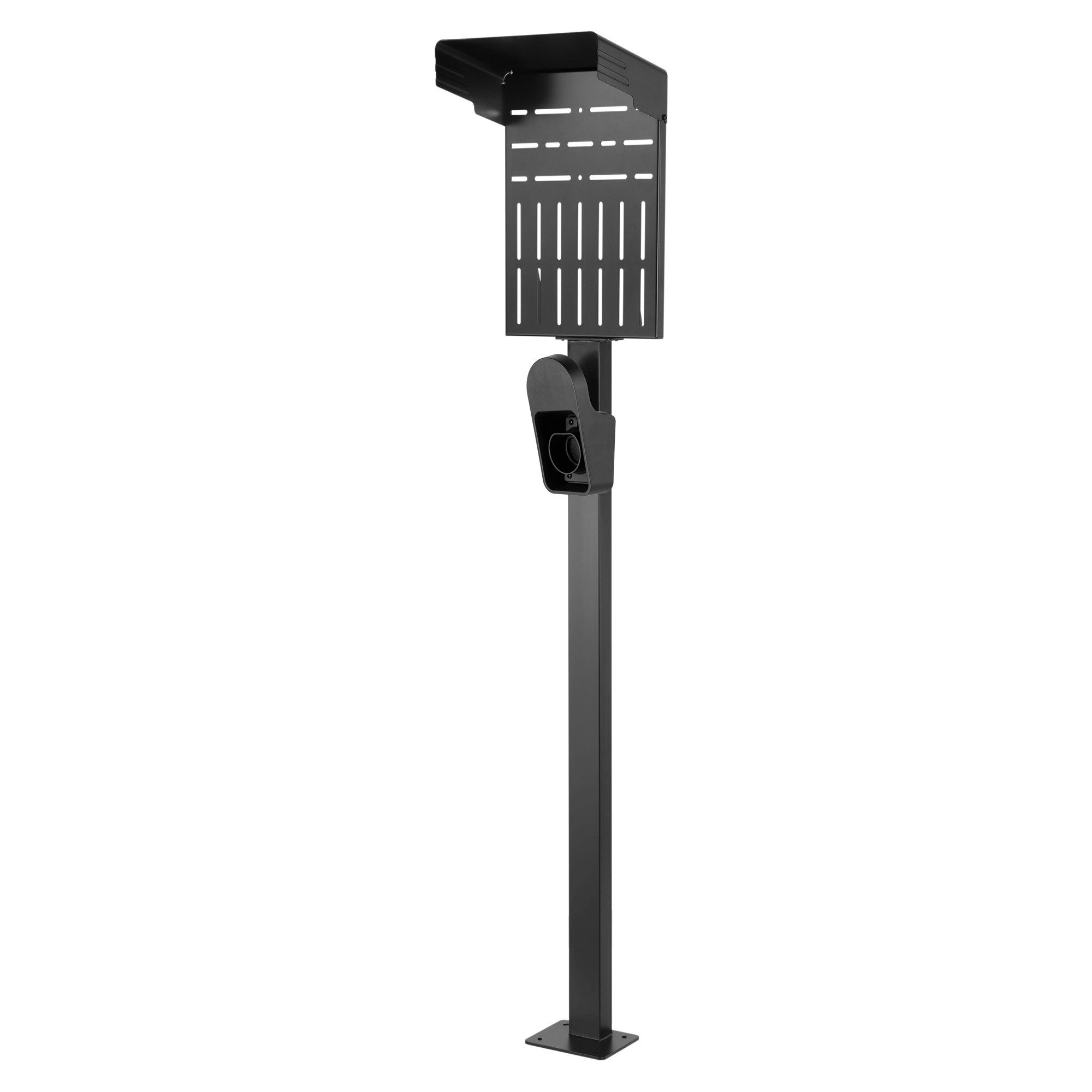 Inline Elektroauto-Ladestation Universal Wallbox-Standfuß mit EV-Ladekabel Halterung