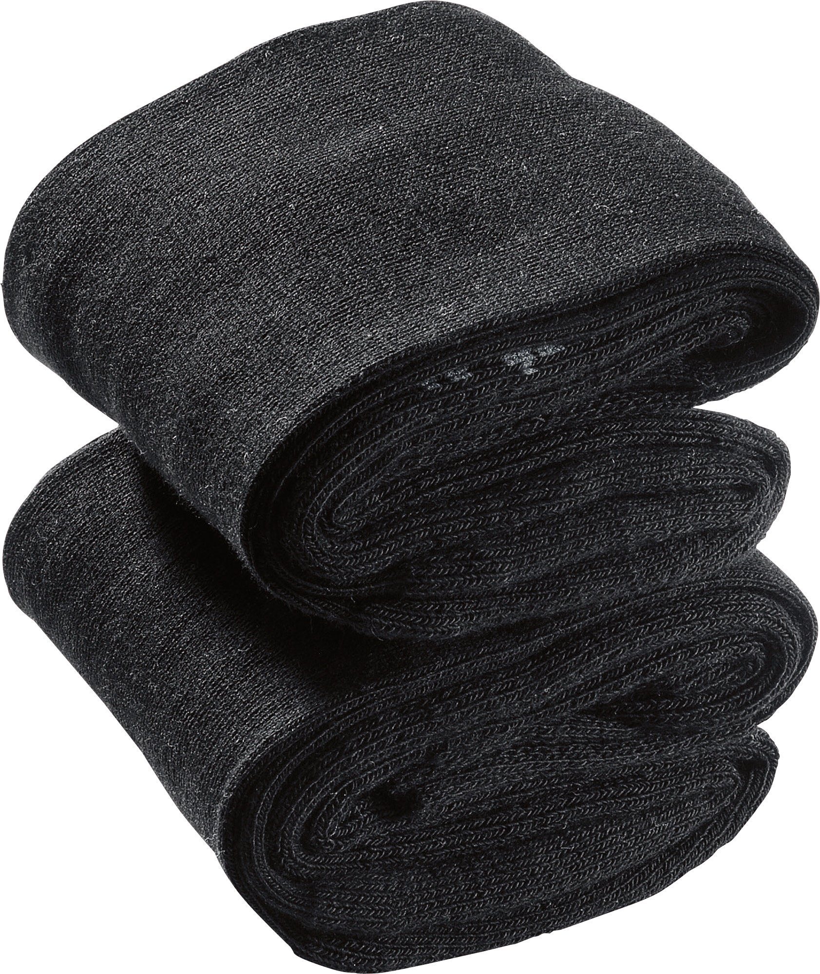 Camano Socken Unisex-Socken 2 mit Uni schwarz Paar Softbund