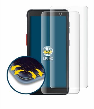 BROTECT Full-Screen Schutzfolie für Samsung Galaxy XCover 5, Displayschutzfolie, 2 Stück, 3D Curved klar