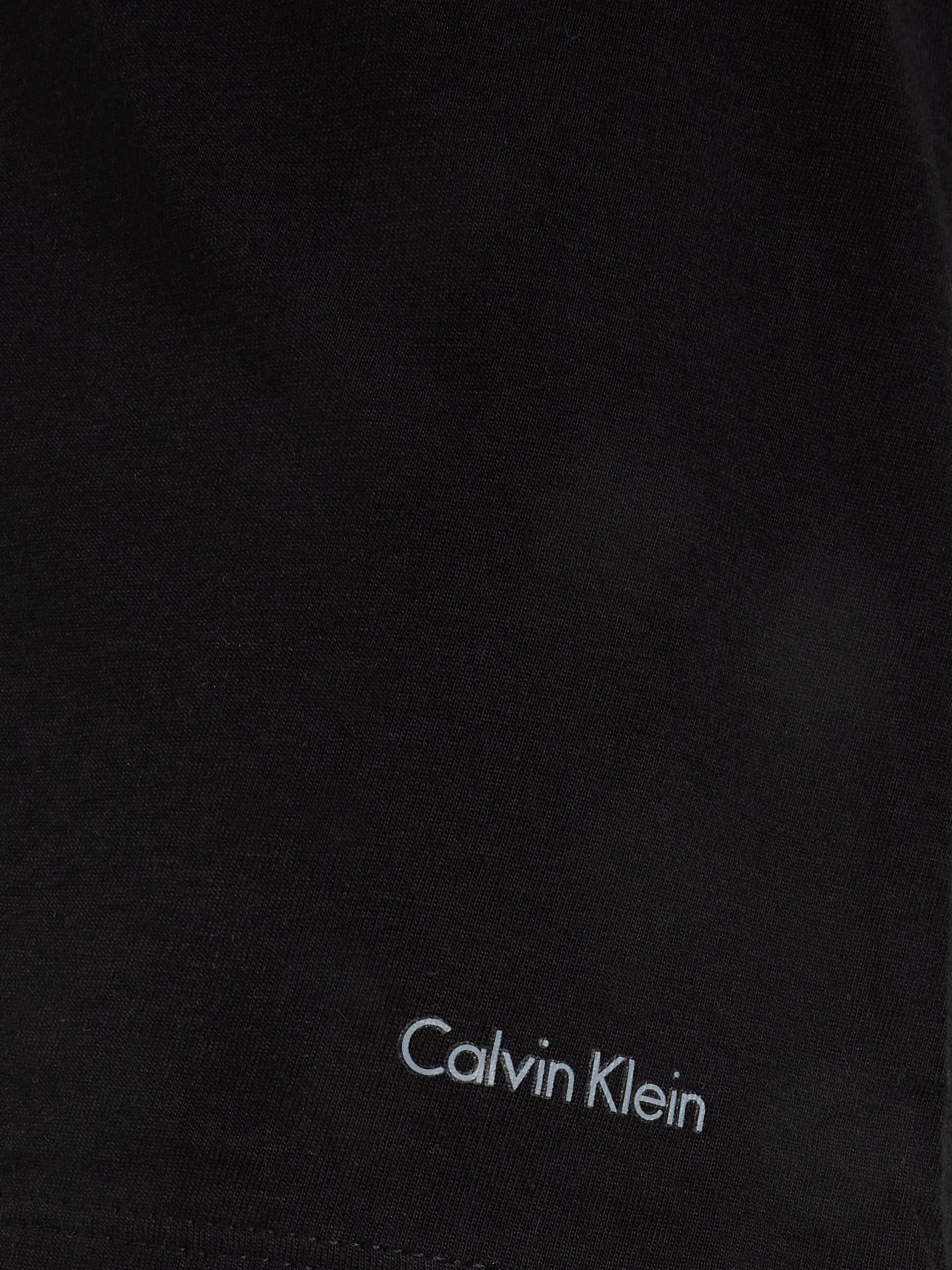 weiß grau-meliert, (3er-Pack) Underwear Calvin Klein T-Shirt schwarz, uni