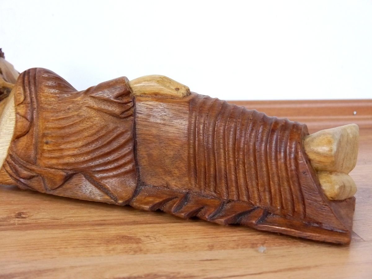 livasia Buddhafigur Liegender Buddha aus Bali, Holz (Breite: 30 oder 50cm), Handarbeit
