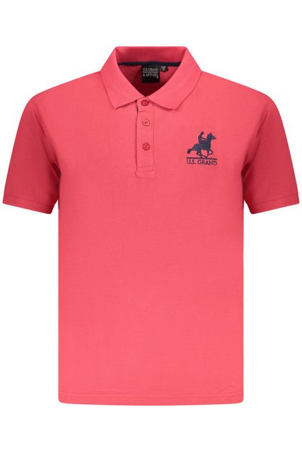 U.S. GRAND POLO Poloshirt Elegantes rotes Poloshirt für Herren mit Stickere günstig online kaufen