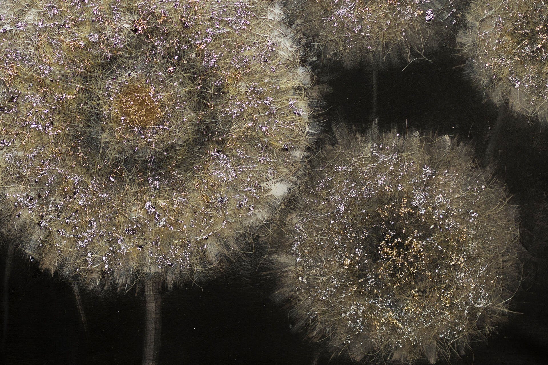 KUNSTLOFT Gemälde Meer aus Pusteblumen 120x60 cm, Leinwandbild 100% HANDGEMALT Wandbild Wohnzimmer