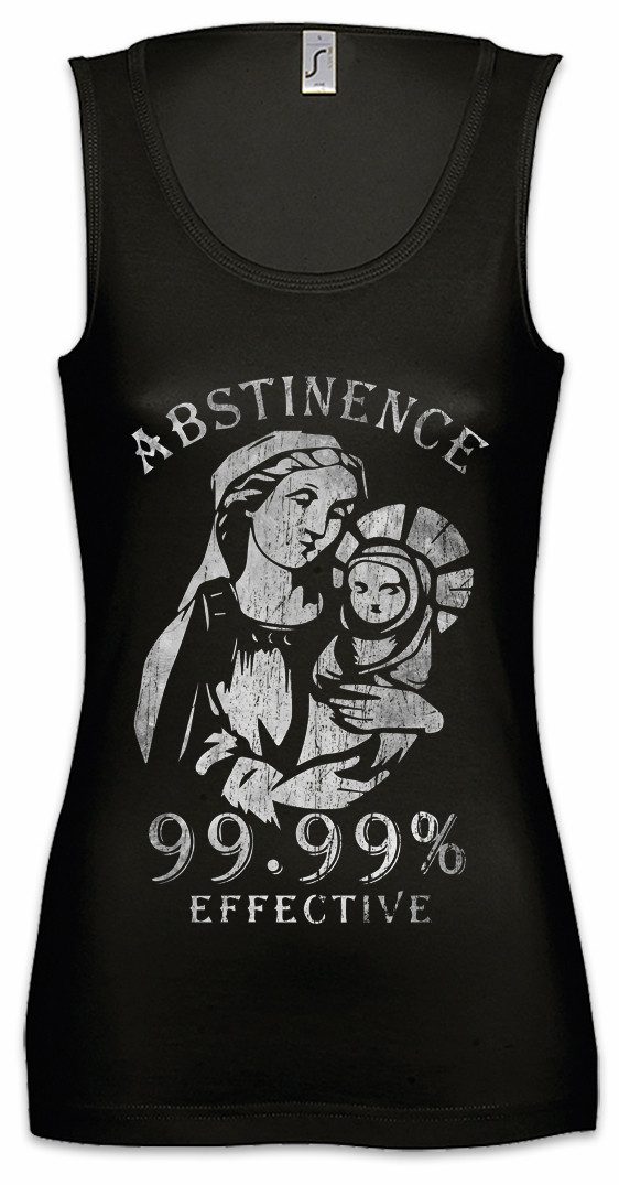 Tanktop Abstinence Maria Ärmelloses Damen T-Shirt Enthaltsamkeit Atheismus