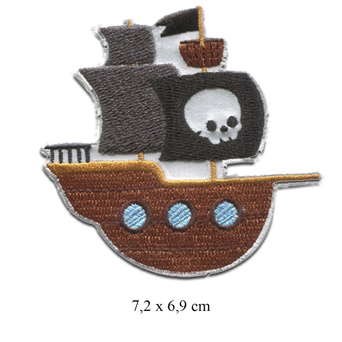 Catch the Patch Aufnäher Bügelbild, Aufbügler, Applikationen, Patches, Flicken, zum aufbügeln, Polyester, Pirat Set 8 Stück 