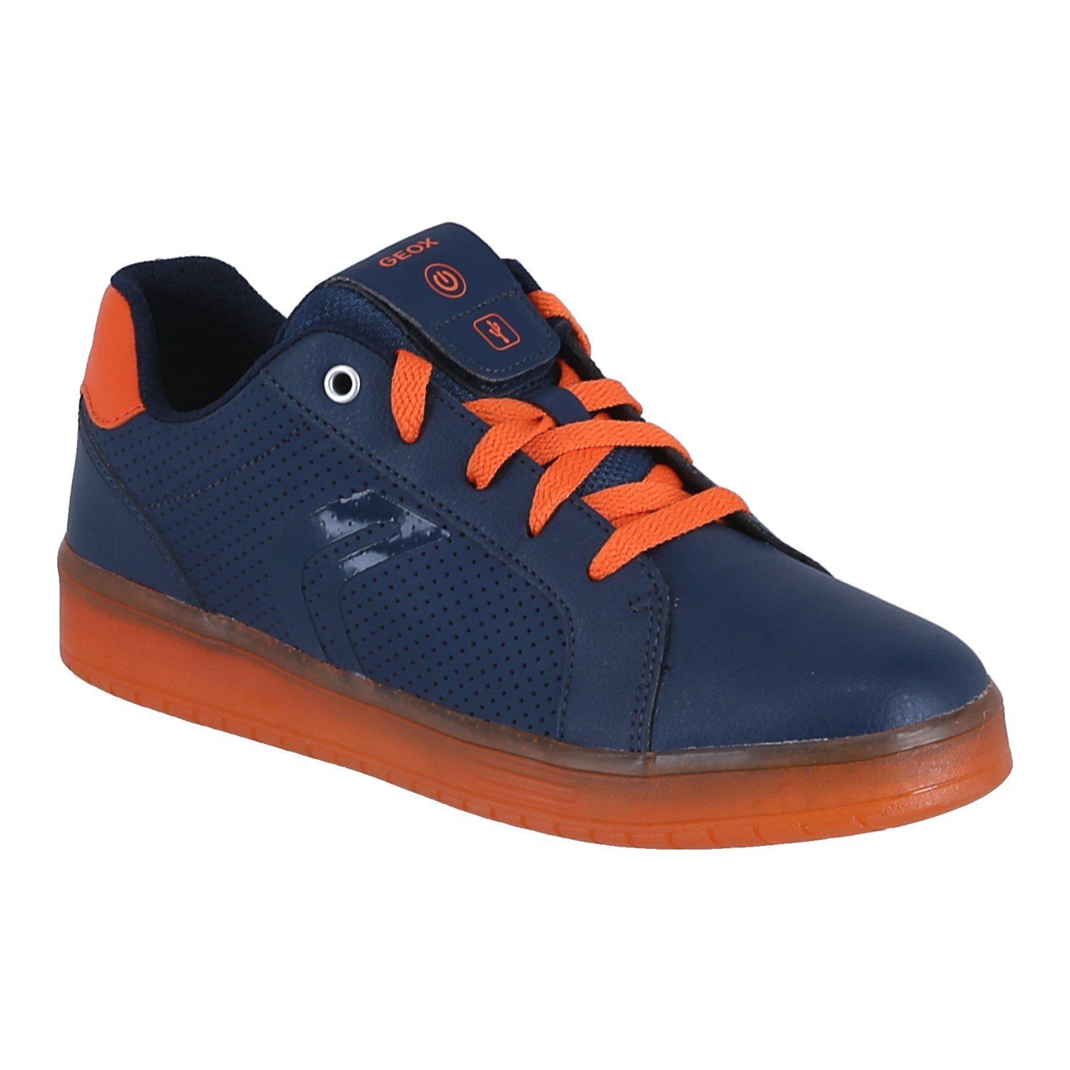 Geox Kommodor navyblau/orange Kinder Sneaker