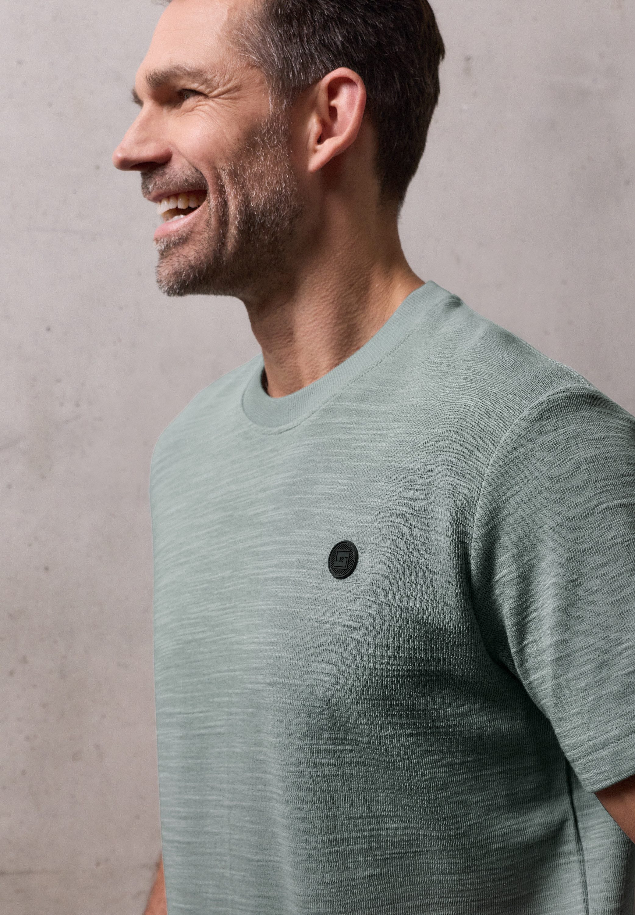 STREET ONE MEN T-Shirt mit Rundhalsausschnitt günstig online kaufen