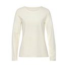 LASCANA Langarmshirt mit Streifenstruktur aus weicher Baumwoll-Qualität