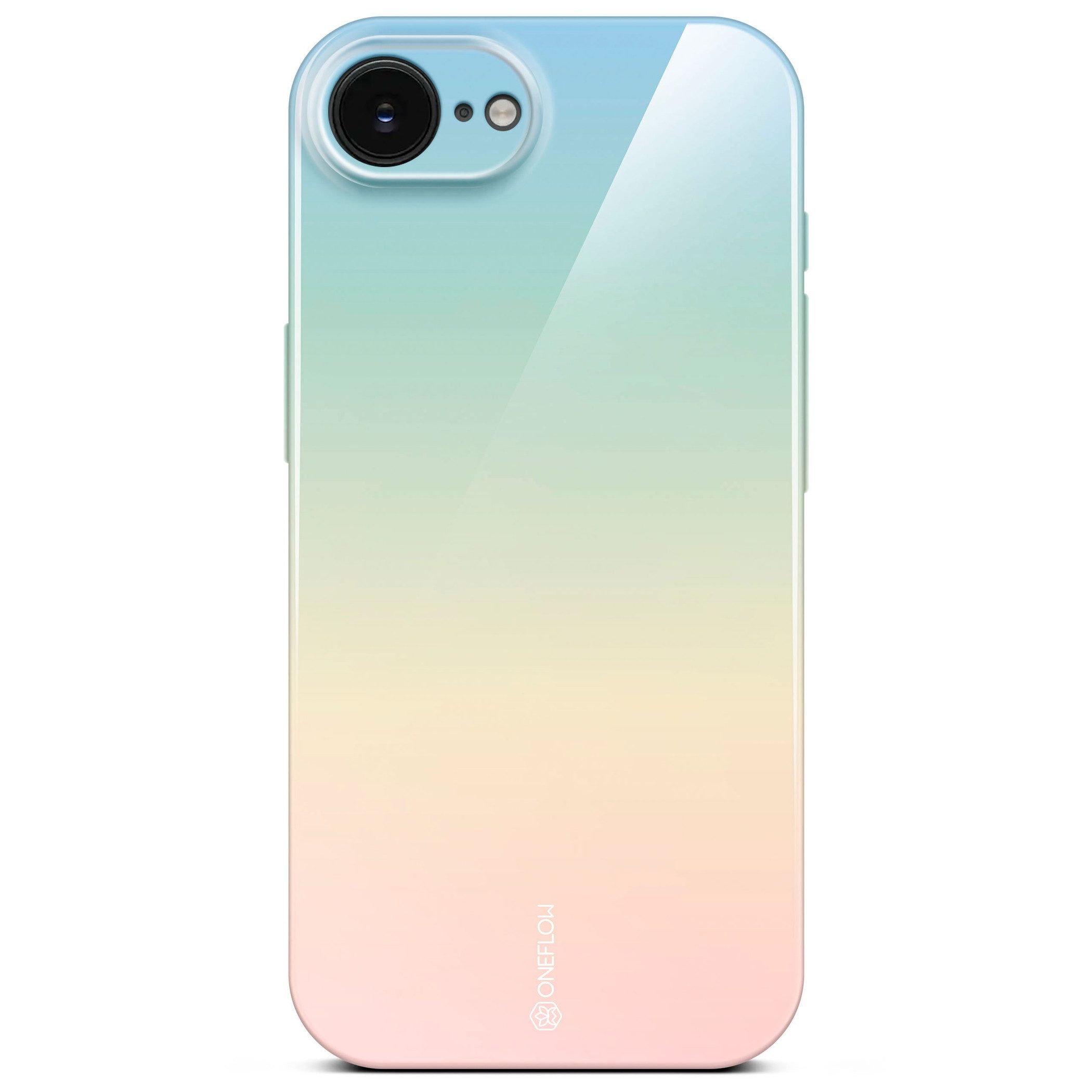ONEFLOW Handyhülle für iPhone 16e Splash Cover Bunt Regenbogen 6,1 Zoll, Hülle mit Design Muster Designer Case Kameraschutz Handy Schutzhülle