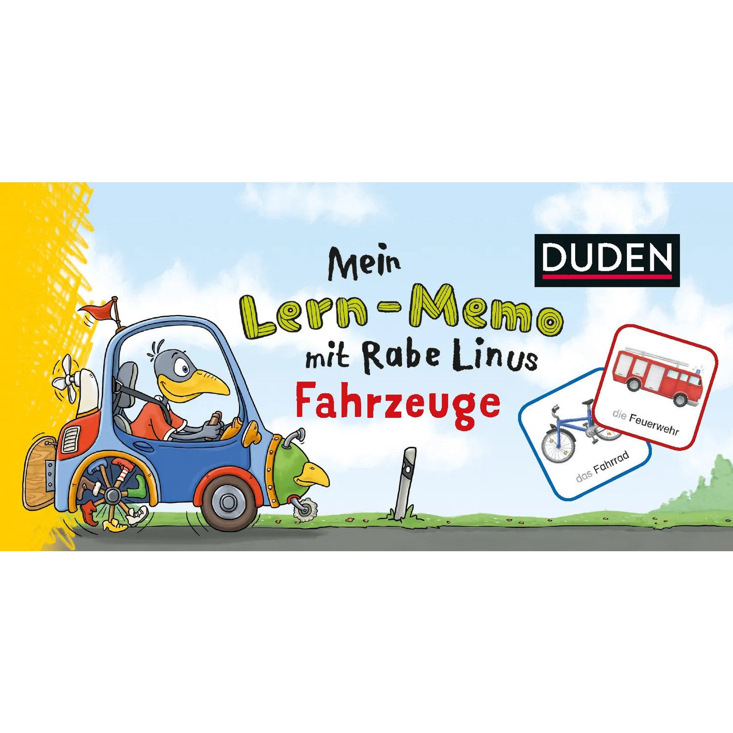 Duden Spiel Mein Lern-Memo mit Rabe Linus - Fahrzeuge (Kinderspiel)