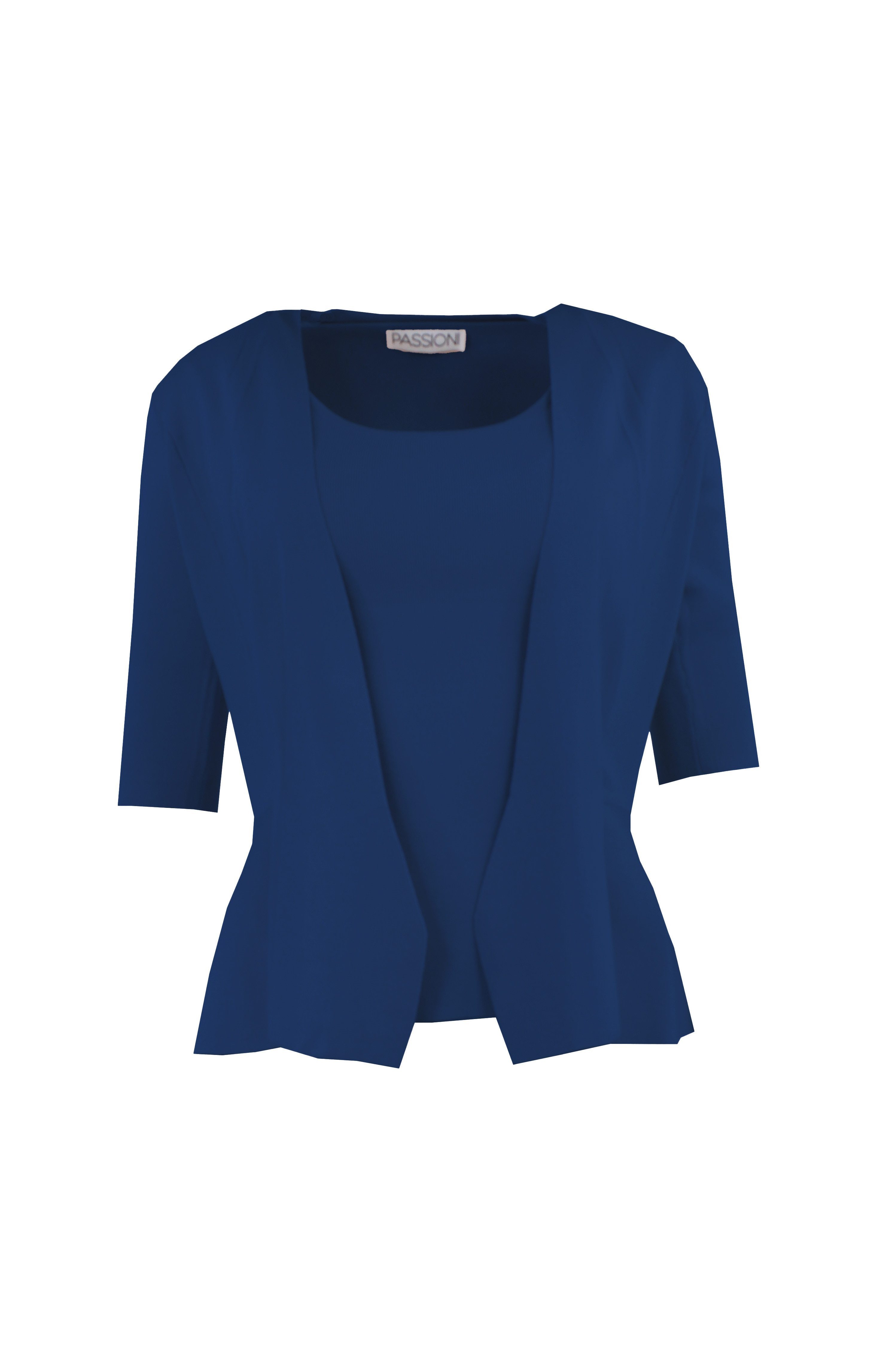 Passioni 2-in-1-Strickjacke Twinset in Feinstrick Figurbetont