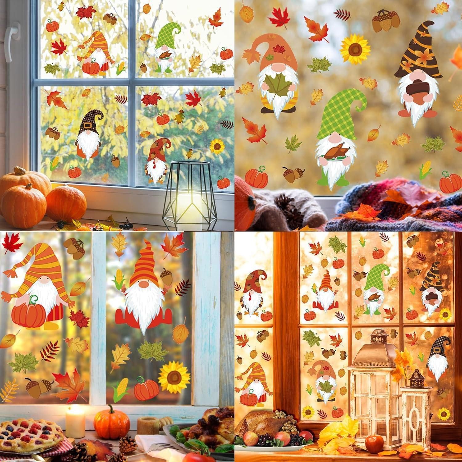 LuxusKollektion Fensterbild 8 Blatt Herbst Fensterbilder für Thanksgiving – Bild 3 von 5