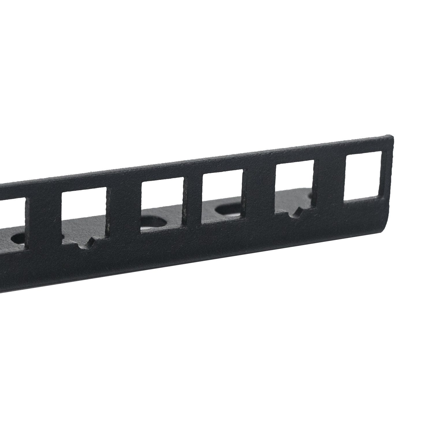 HMF Serverschrank 66802-02 Rackschiene für Serverschrank, 10 Zoll, 2 HE, Schwarz