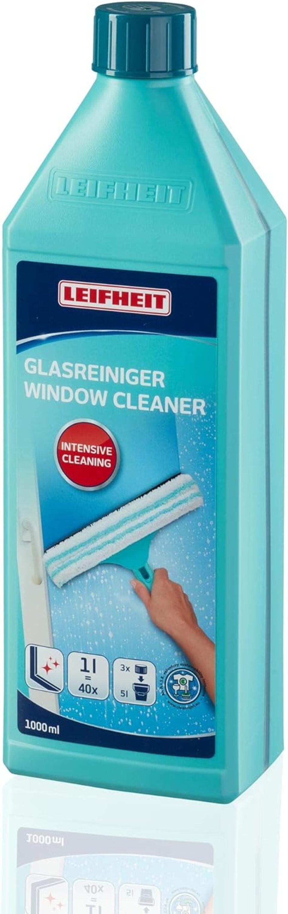Leifheit Glasreiniger 1000 ml für streifenfreien Glanz 4006501414144 Glasreiniger (1-St)