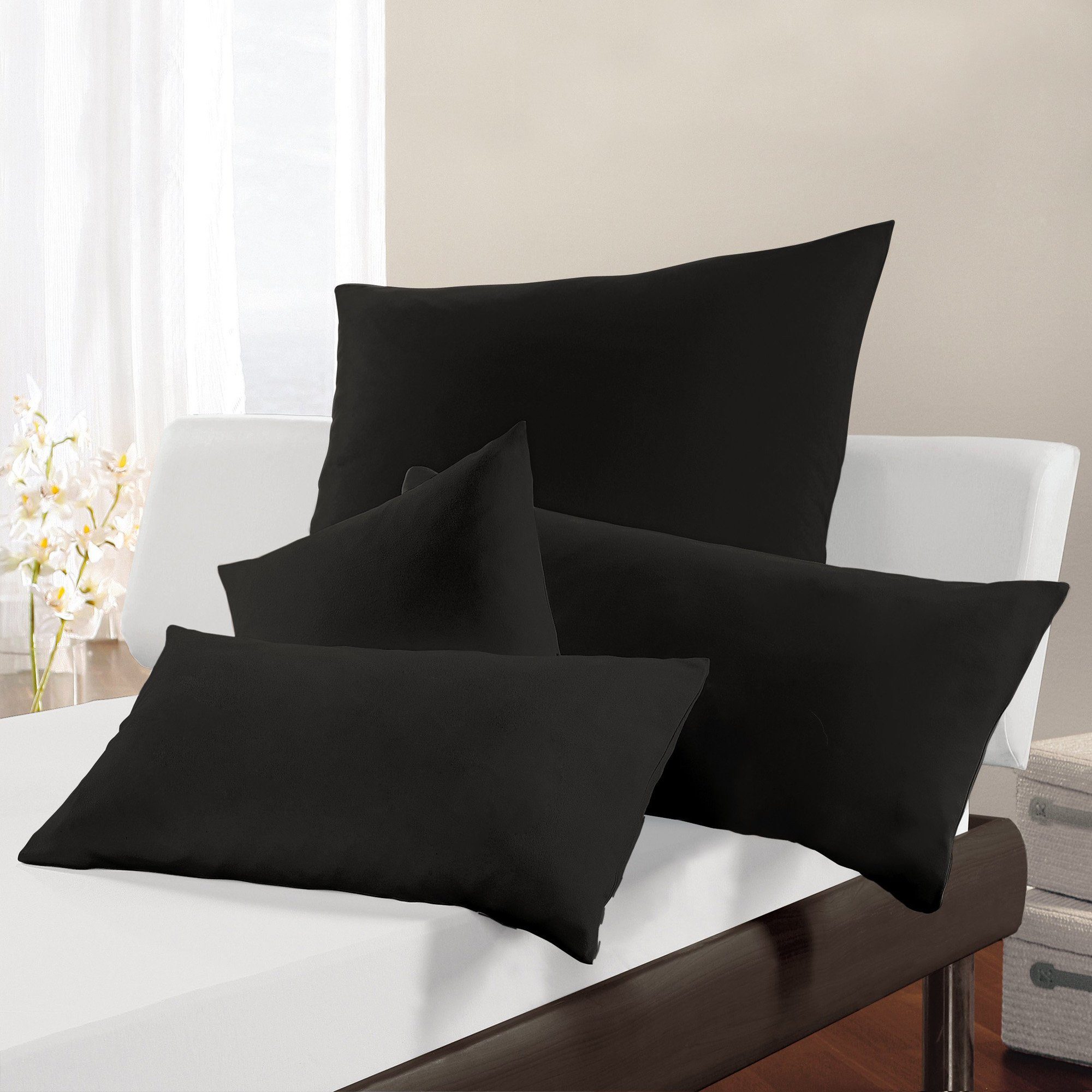 Kaeppel Bettwäsche Uni, Mako-Satin, 3 teilig, günstig online kaufen