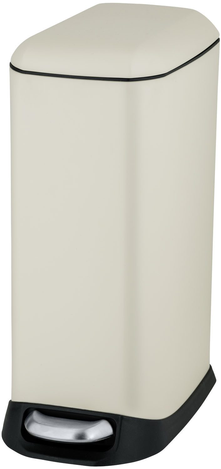 WENKO Mülleimer Modell Design, Abfalleimer mit Absenkautomatik und herausnehmbarem Einsatz