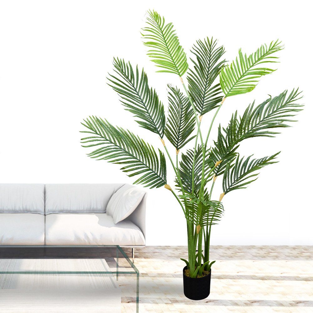 Arekapalme Kunstpflanze Decovego, cm 170 Palmenbaum Palme Pflanze Künstliche Kunstpflanze Decovego