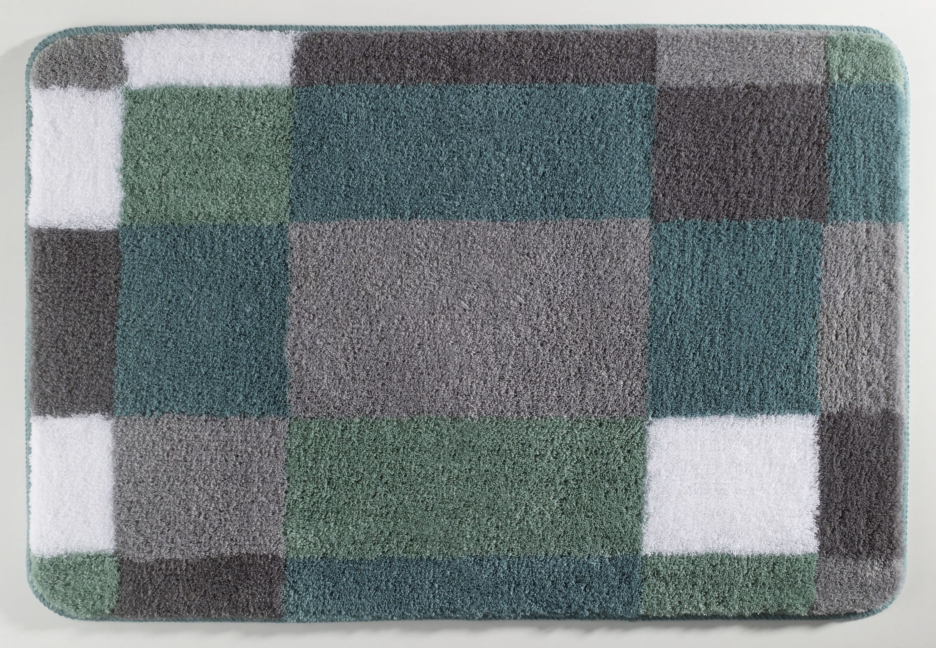 Kleine Wolke Badematte Kleine Wolke Badematte EDGE eucalyptus BL 60x90 cm grün Badteppich