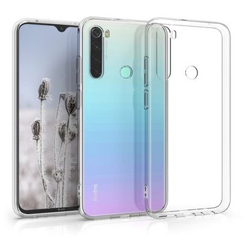 kwmobile Handyhülle Hülle für Xiaomi Redmi Note 8 (2019 / 2021), Silikon Handyhülle transparent - Handy Case gummiert