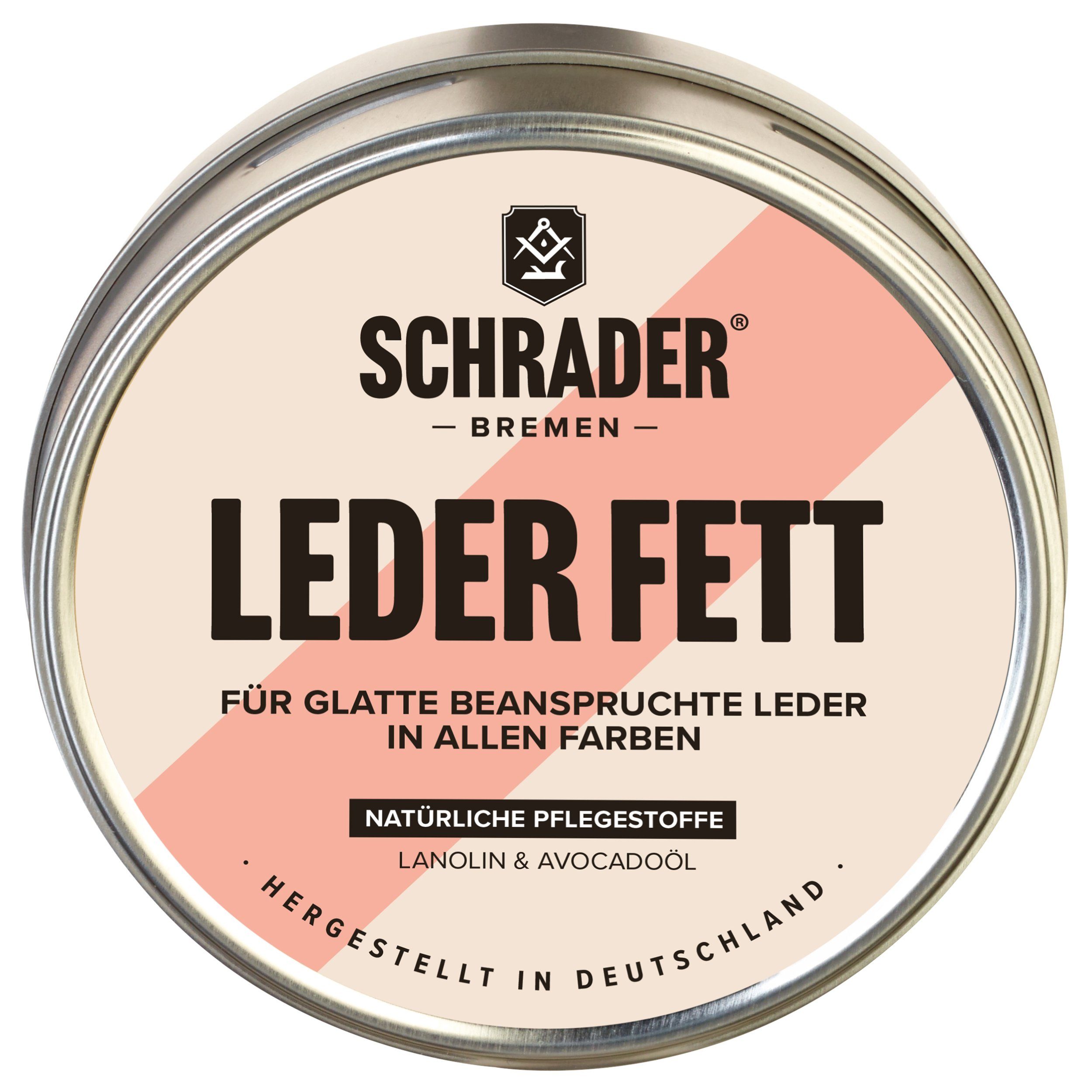 Schrader Leder Fett - 200ml - Lederreiniger (Pflegt und restauriert strapaziertes Glattleder - Made in Germany)