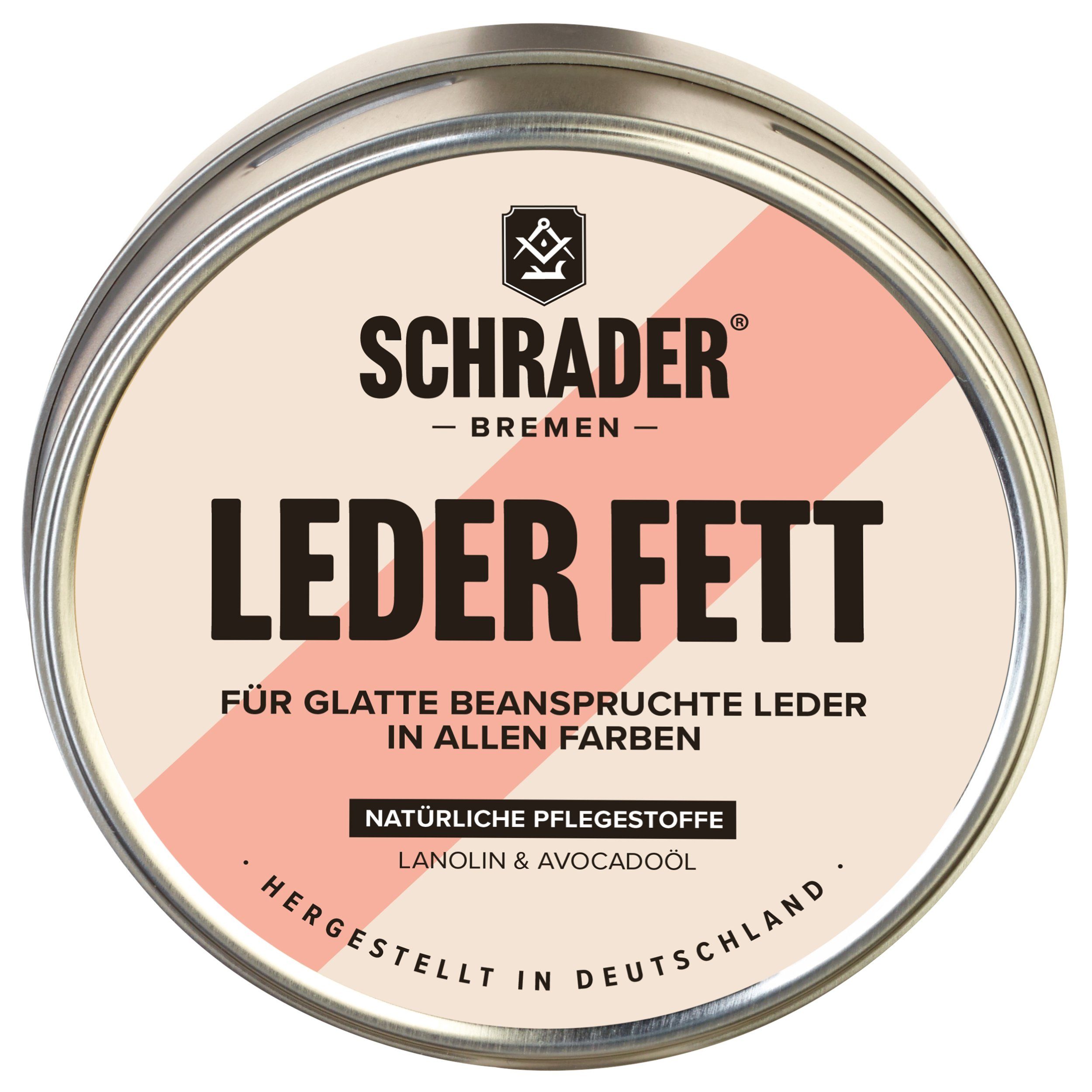 Schrader Leder Fett - 200ml Lederreiniger (Pflegt und restauriert strapaziertes Glattleder - Made in Germany)