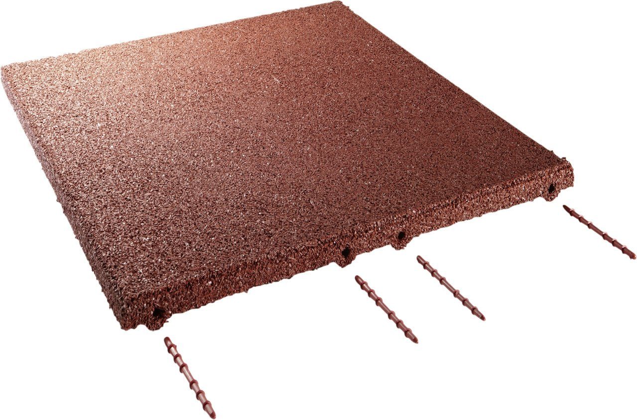 Hamann Mercatus GmbH Regenfallrohr Fallschutzplatte 50 x 50 x 3 cm oxydrot