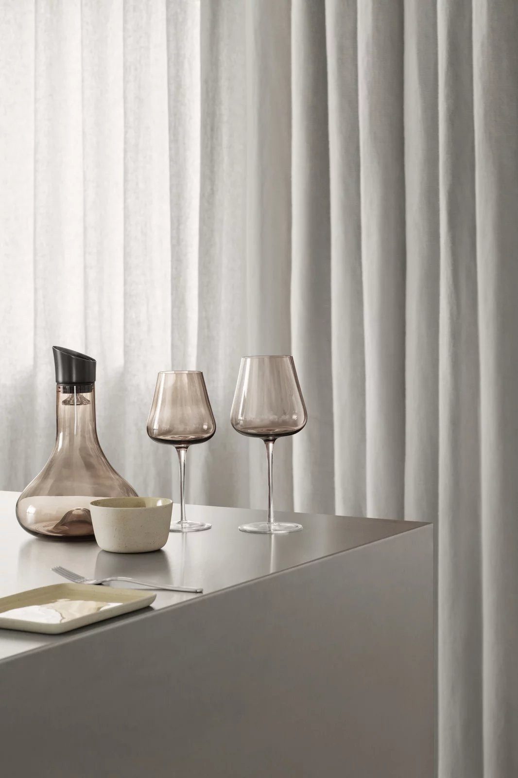 blomus Weinglas -BELO- Designer-Weingläser im 2er-Set aus mundgeblasenem Glas, Glas, Weißweinglas, 400 ml, mundgeblasen, Spülmaschinengeeignet – Bild 4 von 5